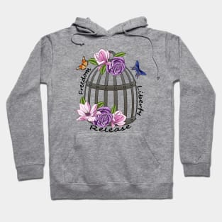 Floral Bird Cage Hoodie